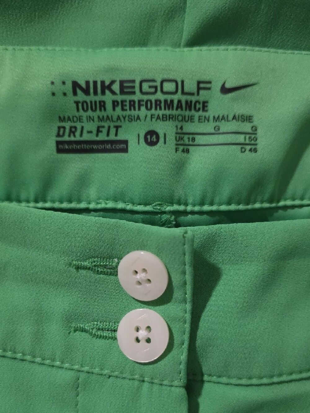 Nike Golf Tour Performance Dri-Fit Skort - Picture 2 of 4